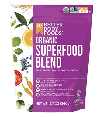 美国代购BetterBody Foods Organic Superfood Powder with Prote