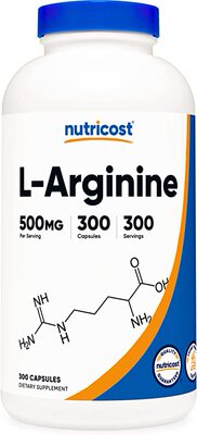 美国直邮Nutricost L Arginine 500mg300 Capsules