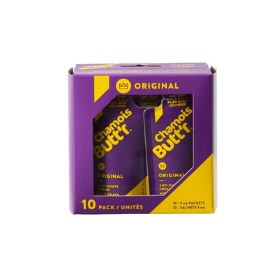 Chamois Butt'r Original Anti-Chafe Cream, 10-pack of 9mL pa