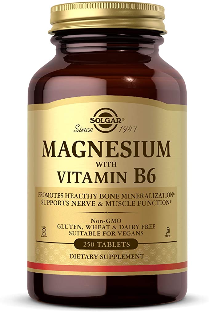 代购Solgar Magnesium with Vitamin B6, 250 Tablets - Promote