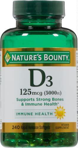 Vitamin D3 Immune Support 125 mcg 5000iu Rapid