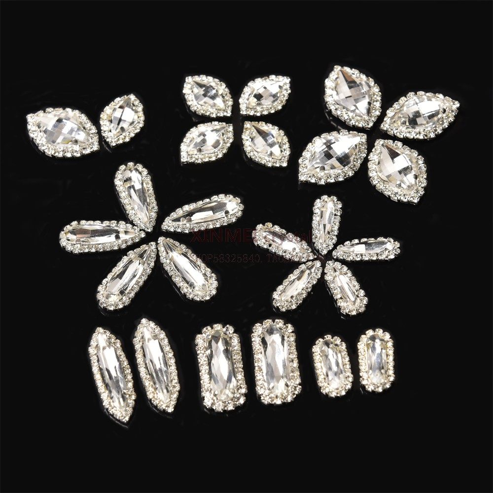 直销白色异形钻链围边铜爪钻马眼水滴椭圆玻璃手缝钻服装鞋包辅料,饰品/流行首饰/时尚饰品新,其他DIY饰品配件,淘宝优惠券,粉丝福利购,淘宝优惠卷