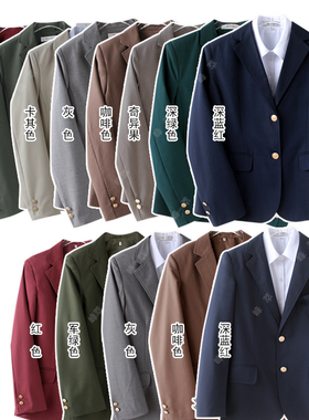 JK制服西装DK西服证件照服装情侣装英伦学院风班服校服外套学生装