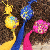 端午节手工香包车用苦豆豆香囊汽车平安符车内持久香气安神醒脑