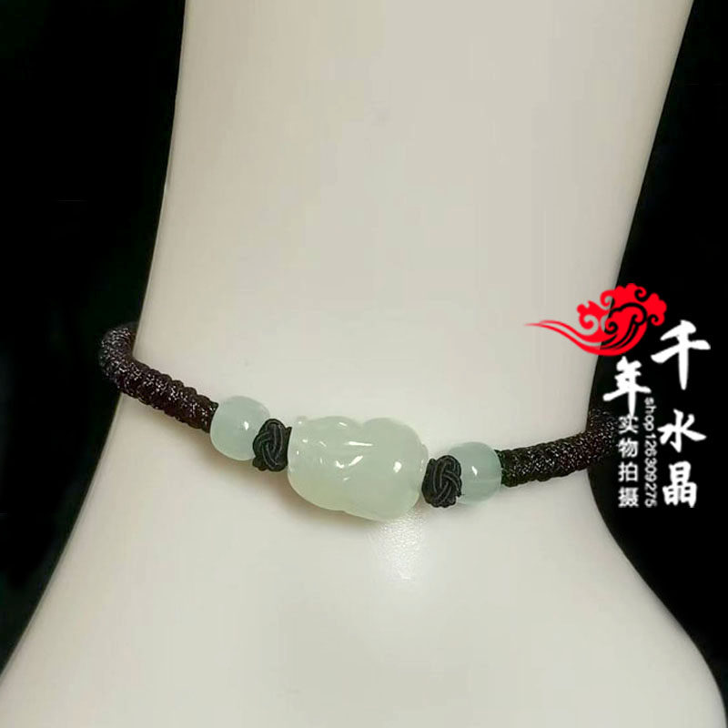 貔貅手绳男女玉石皮丘