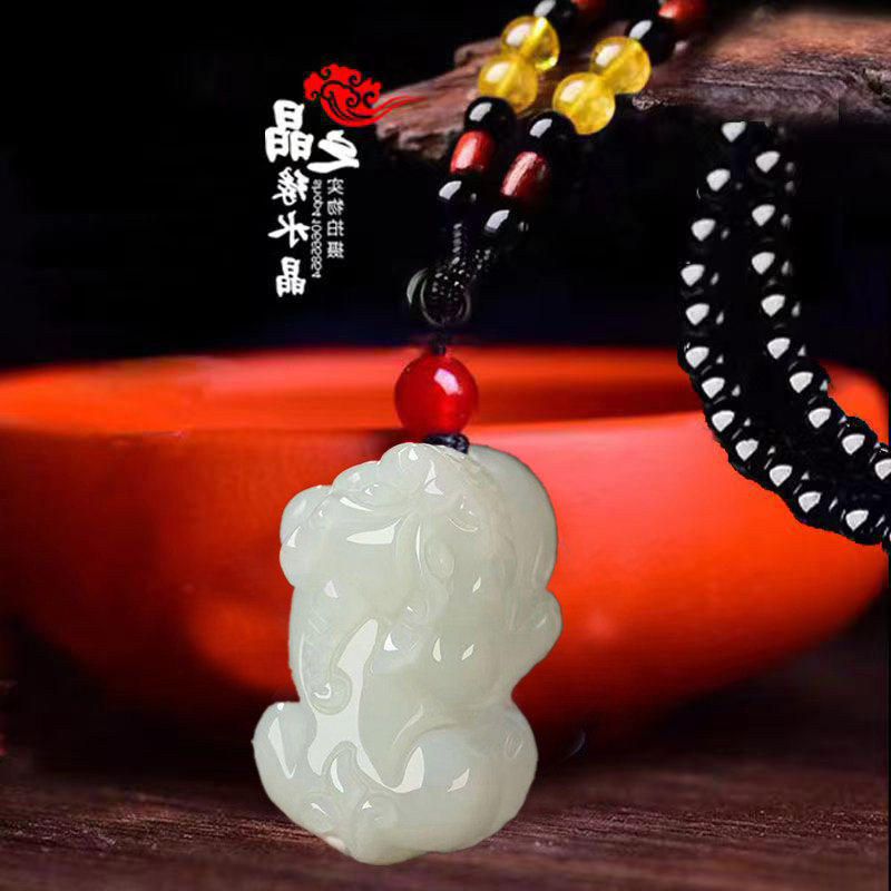 貔貅玉石手链女和田玉