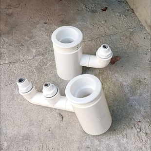 下水管厨房净水器排水前置过滤器接头三通多功能二合一水槽洗碗机