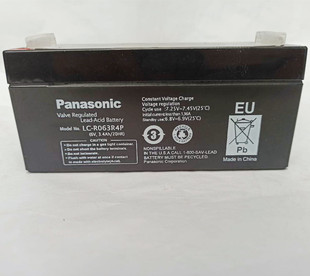 12V6V3.4ah医疗器械 R123R4PG 门禁电梯 R063R4P 松下蓄电池LC