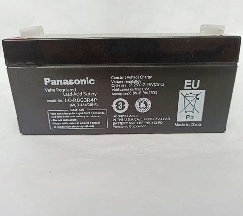 松下蓄电池LC-R063R4P R123R4PG 12V6V3.4ah医疗器械/门禁电梯