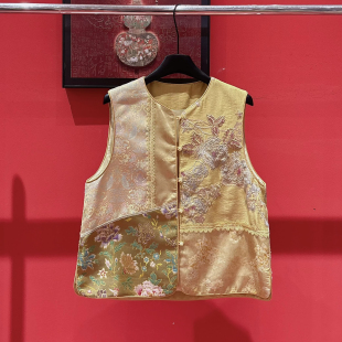 复古风提花马甲w89 新中式 布谷 26年春款