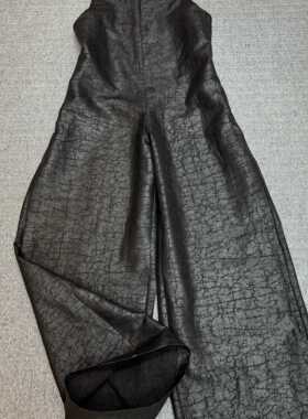 布谷-26年夏上新非遗龟纹香云纱松弛感新中式背带裤YS222-G413