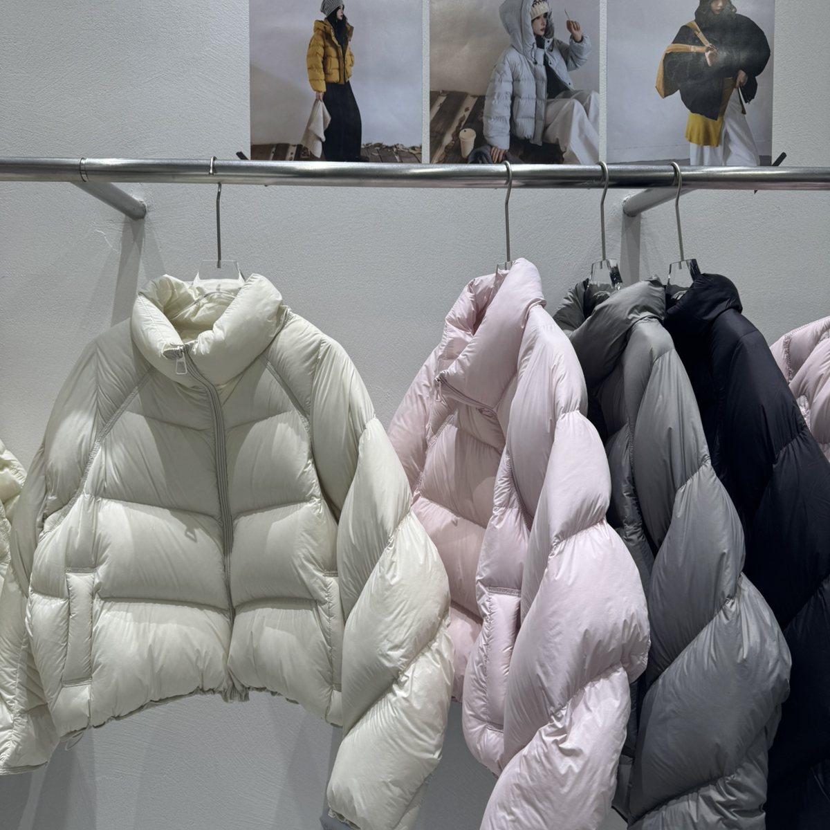 MOM广检抗菌7A立领肯豆短款小个子保暖羽绒服外套8556