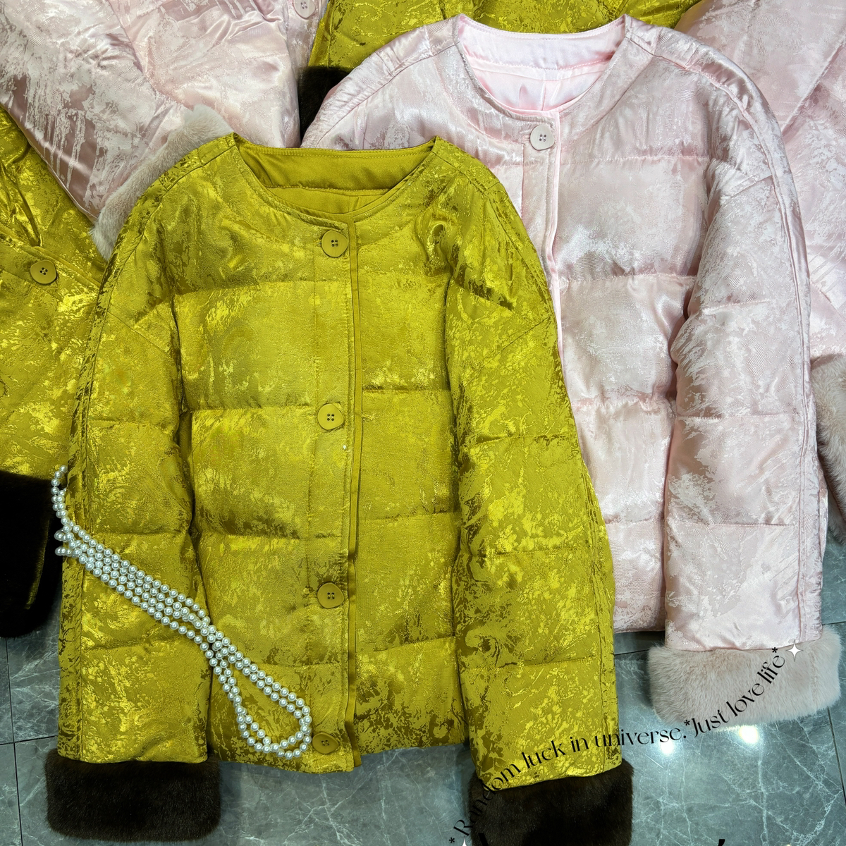 MOM冬上新奢华优雅绝美气质显瘦国风保暖羽绒服外套YS2-xx6970