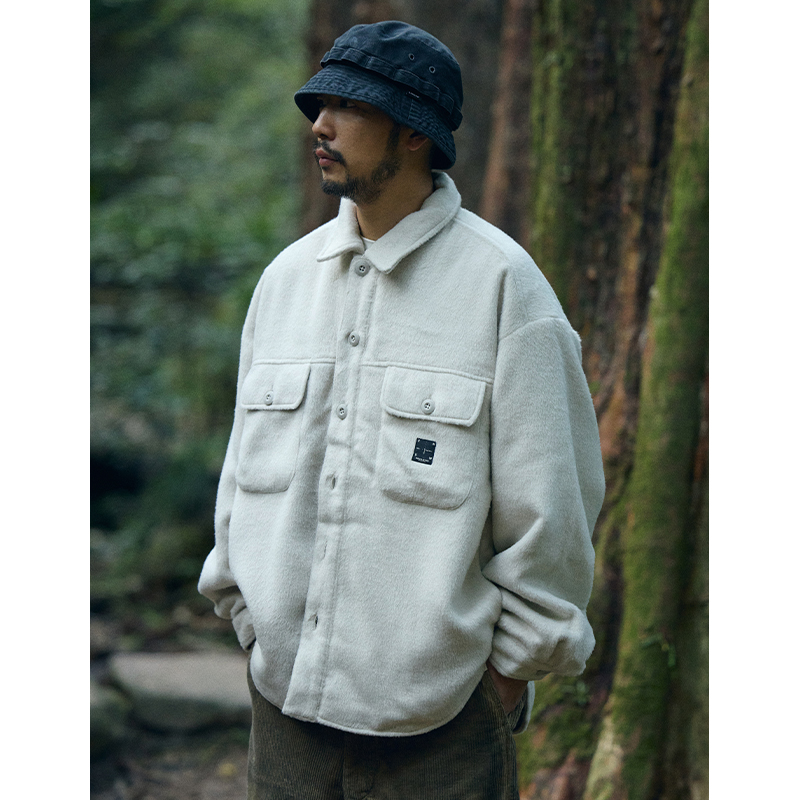 男士夹棉外套休闲宽松