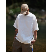 Marx日系男士 百搭重磅纯棉短袖 T恤休闲宽松潮牌半袖 Quentin 夏季