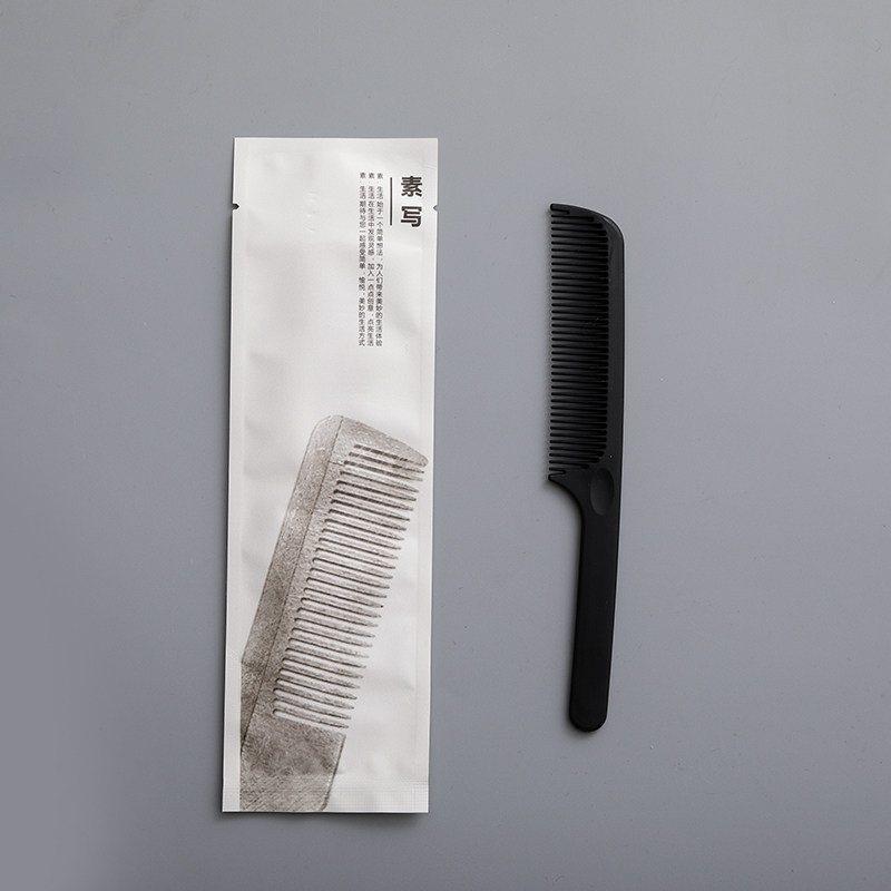 고급 호텔 일회용 세면도구 헤어 빗 긴 침대 및 아침 식사 빗 맞춤형 일회용 빗