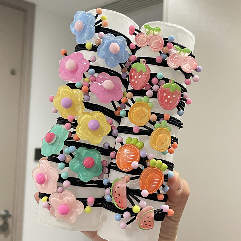 高弹儿童发圈中大童马尾发绳