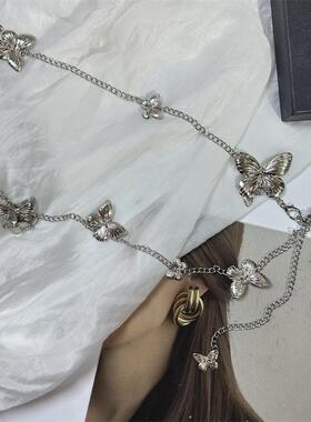 波西米亚金色蝴蝶金属腰链女配饰连衣裙子民族风腰绳新款细腰带潮