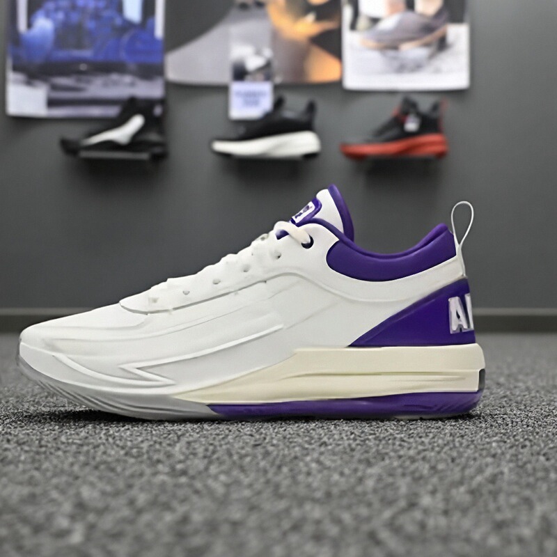 安踏锋芒1STYLE丨皮质男子缓震球鞋防滑耐磨专业实战运动篮球鞋男