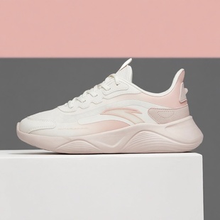 安踏凌云跑步鞋女鞋春季女鞋软底减震学生休闲运动鞋子透气跑鞋女