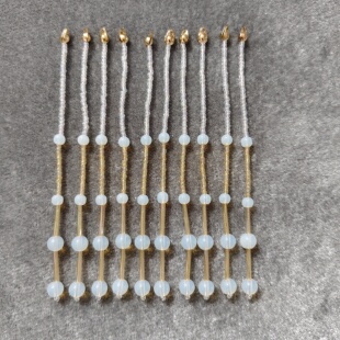 香槟管珠手工米珠流苏半成品蛋白珠汉服古风发簪diy材料辅料花边