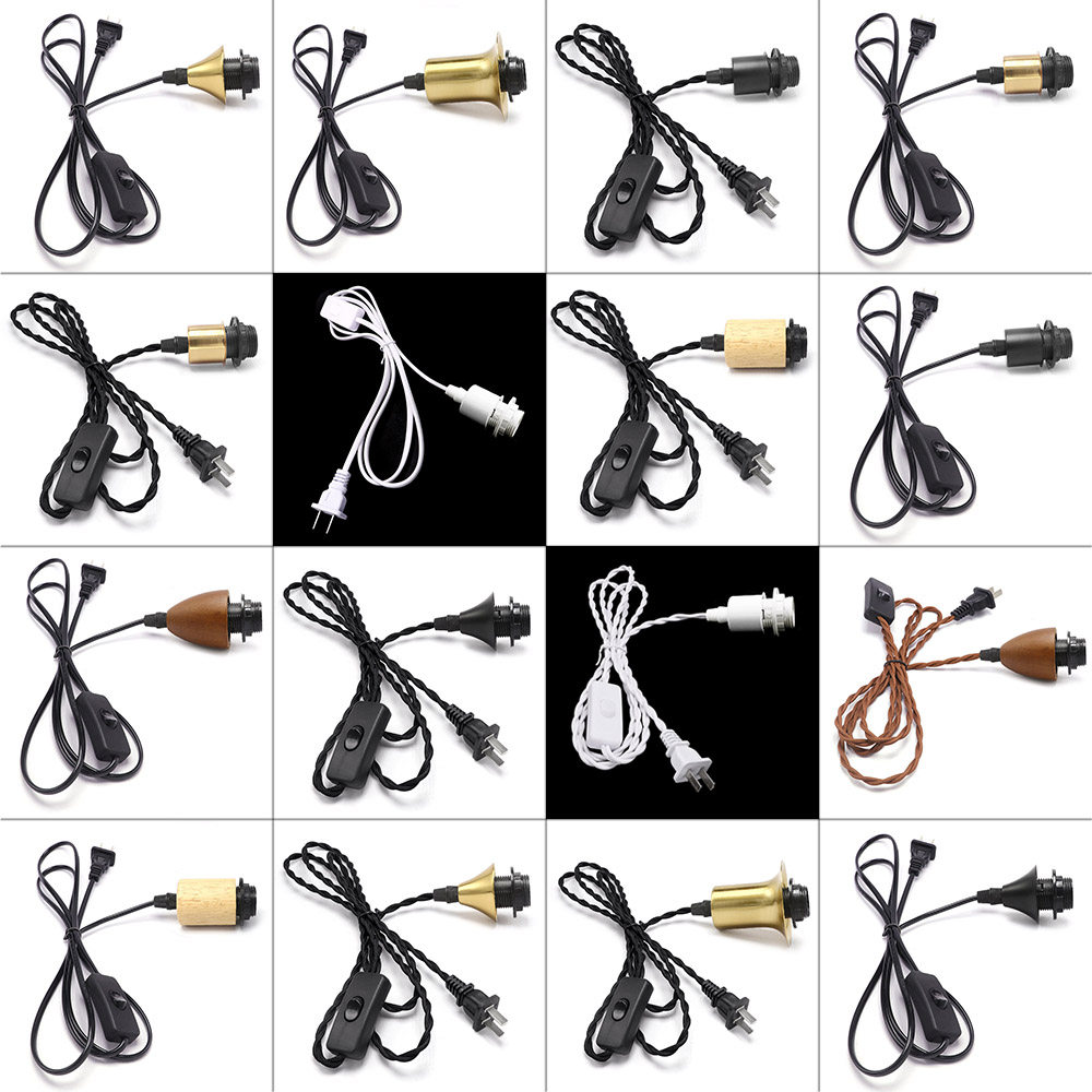 插头线灯座E14小螺口带插头线