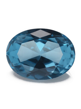 120#尖晶 3x5--10x12mm 蛋型蓝尖晶 人工合成宝石 首饰DIY宝石