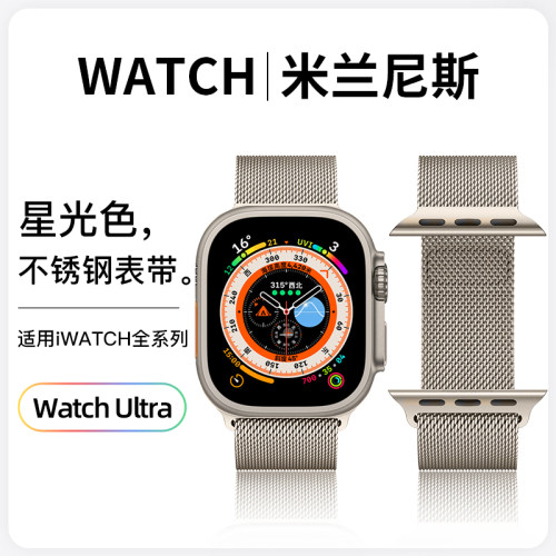 磁吸金属米兰尼斯手表带