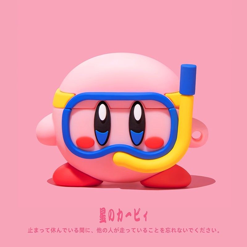 可爱立体星之卡比适用苹果airpods4保护套airpodspro3代蓝牙耳机套盒airpods3/2代新款airpods卡通创意保护壳