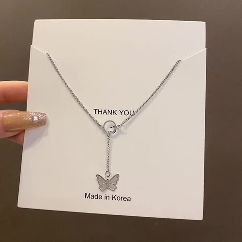 蝴蝶锁骨链女轻奢小众新款