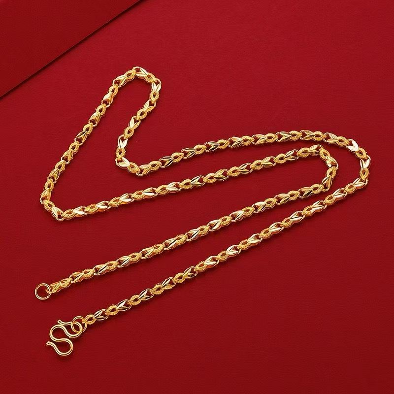 镂空爱心锁骨链情侣生日礼物