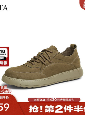 TATA他她复古皮鞋男士休闲鞋商务真皮工装鞋男鞋2025新款OCD05AM5