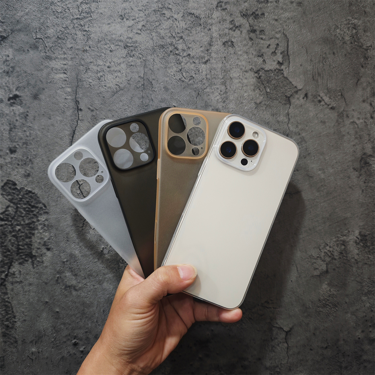 苹果16超薄磨砂手机壳防摔