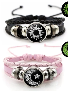 2025二人闺蜜兄弟手链可夜光创意