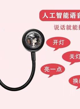 人工智能语音usb卧室KTV灯车用彩色灯led迷你创意氛围灯声音控制
