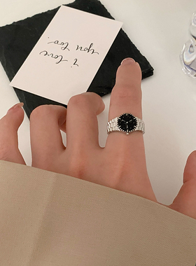 韩国ins冷淡风手表式设计感戒指女轻奢网红新款潮关节戒指环 A258