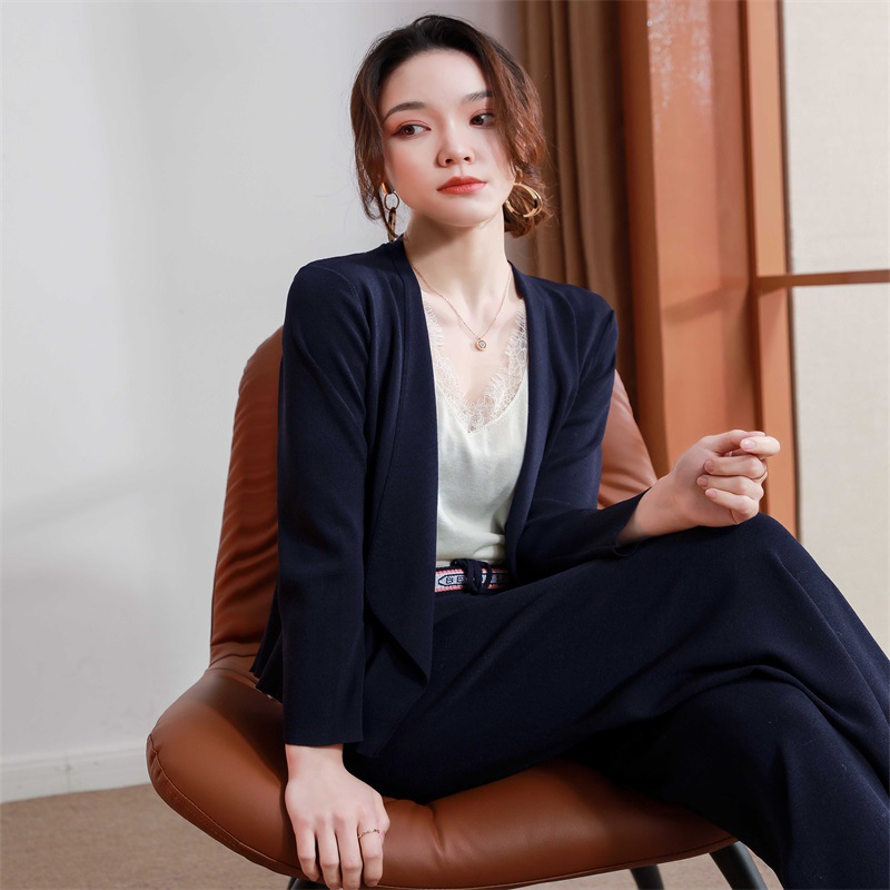 春季韩版新款针织开胸外套女