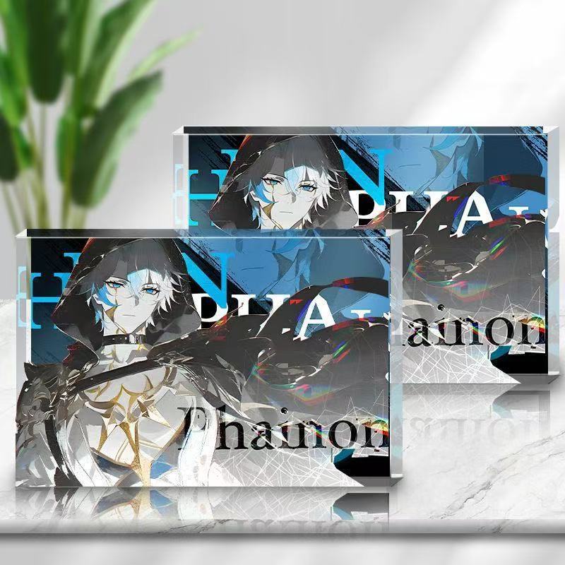 万敌白厄二次元高透亚克力砖透明相框水晶装饰摆件自制同人