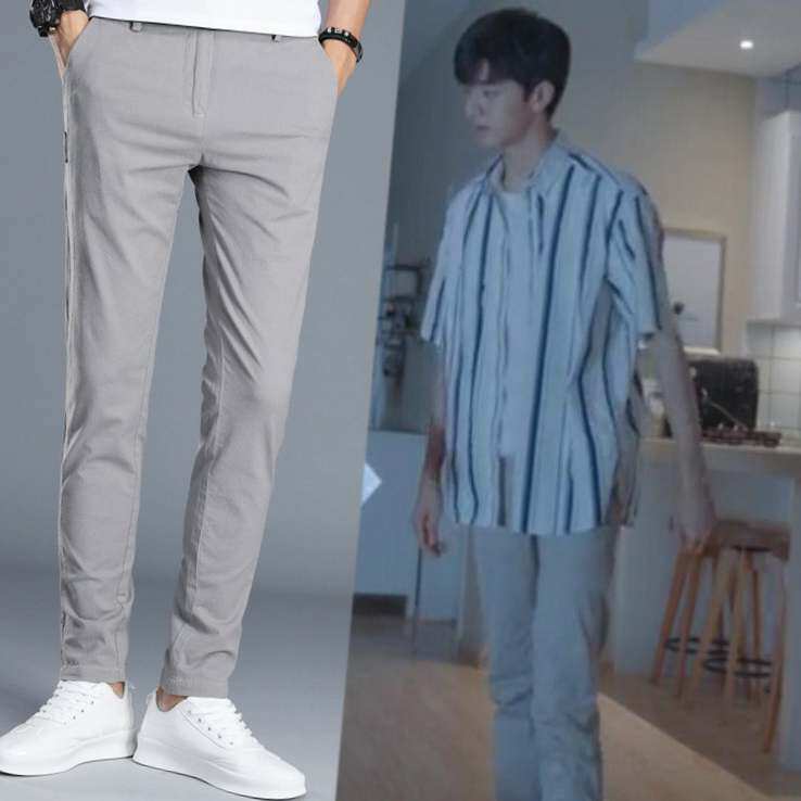 致我们暖暖的小时光林一顾未易同款裤子夏季韩版休闲裤纯棉长裤潮|msdalam kategori Pakaian Lelaki, seluar santai - dari Buy2taobao.com untuk memberikan perkhidmatan ejen Taobao profesional membeli