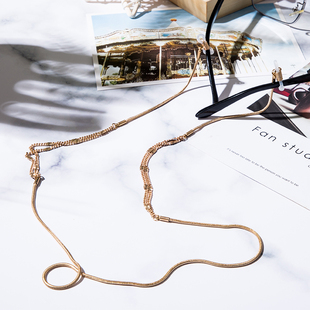 眼镜链cos洛丽塔设计手工道具街拍墨镜挂链眼镜链防滑耳机眼镜绳