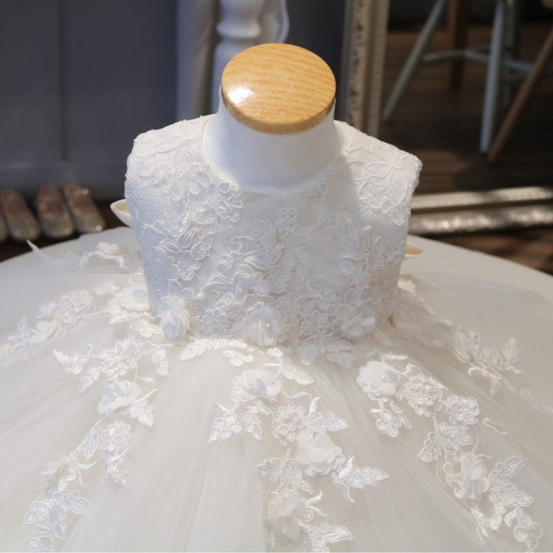 2025花童礼服公主裙女童蓬蓬纱生日主持走秀演出服儿童婚纱礼服裙