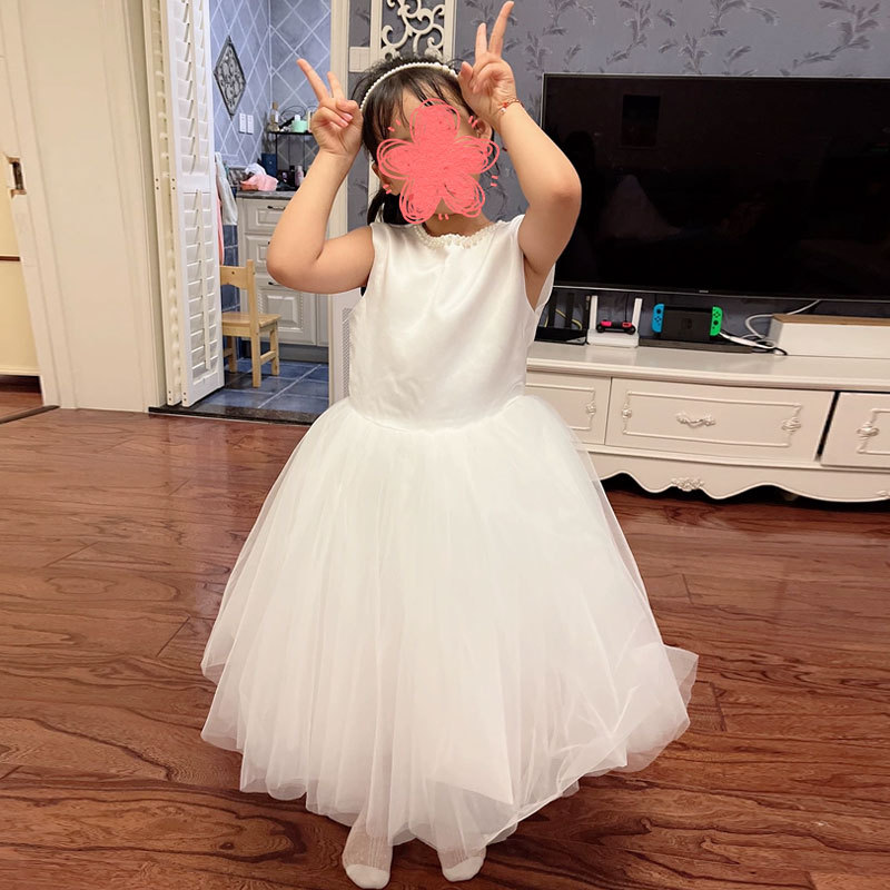 女童公主裙2025新甜美网纱礼服跨境外贸款生日连衣裙舞台表演服