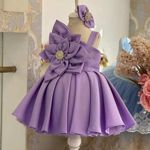 Christmas Kids Dress圣诞儿童花朵公主裙女童蓬蓬裙走秀表演服装