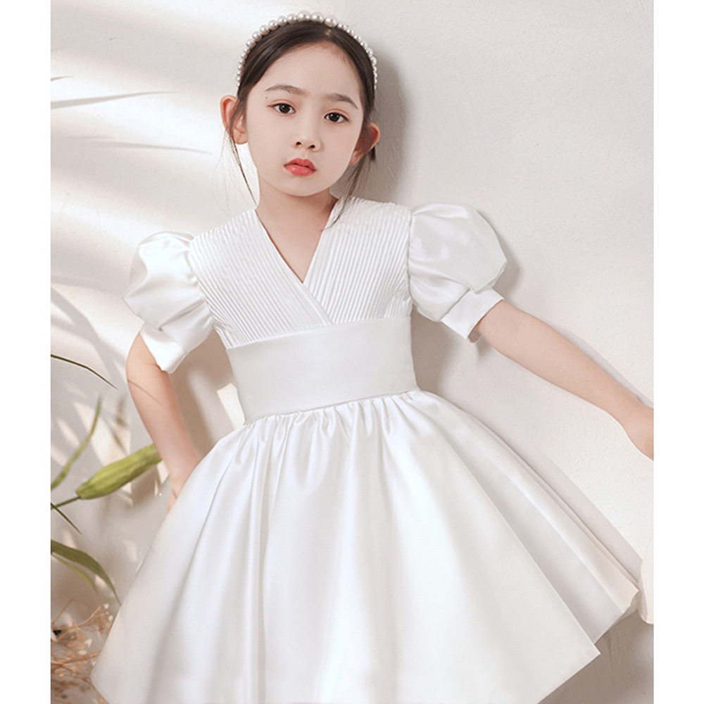 小主持人女童走秀礼服花童公主裙蓬蓬纱钢琴演奏儿童晚礼服裙