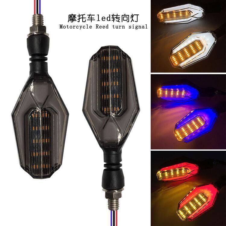 摩托车LED转向灯12V改装配件LED小猴子地平线转弯灯电动车转向灯