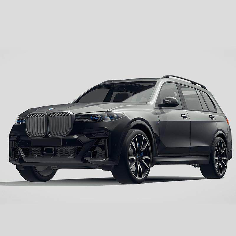 宝马X7M汽车模型 3Dmax C4D 犀牛Rhino blender高精度简单内饰