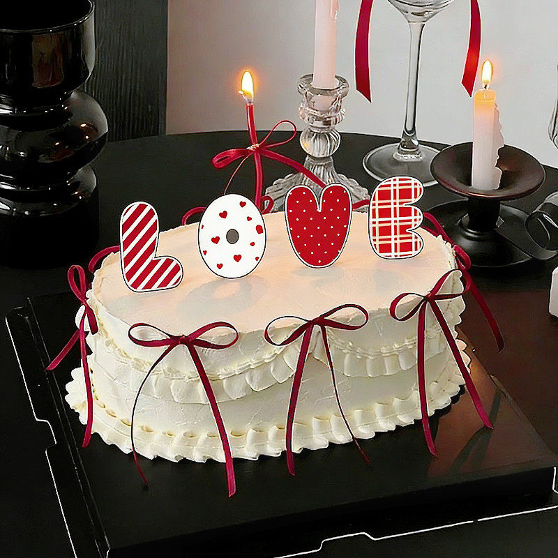 2.14情人节LOVE亚克力蛋糕装饰插件网红情侣表白丝带曲线蜡烛摆件,节庆用品/礼品,节日装扮用品,淘宝优惠券,粉丝福利购,淘宝优惠卷