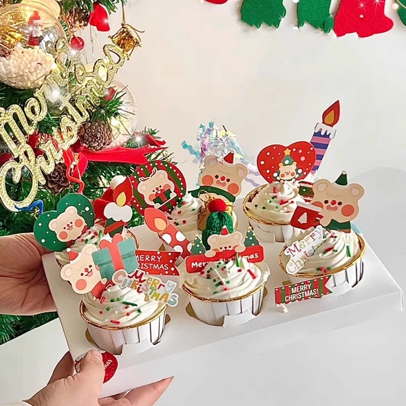 圣诞节纸杯蛋糕装饰插件