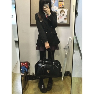 jk制服套装小个子西装外套收腰西服女2025秋冬季新款学院风校供感