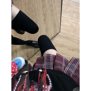 空栗鼠丸【秋野眠】原创jk格裙学院风jk制服秋冬高腰百褶裙套装女